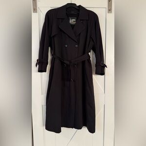 London Fog Black Trench Coat